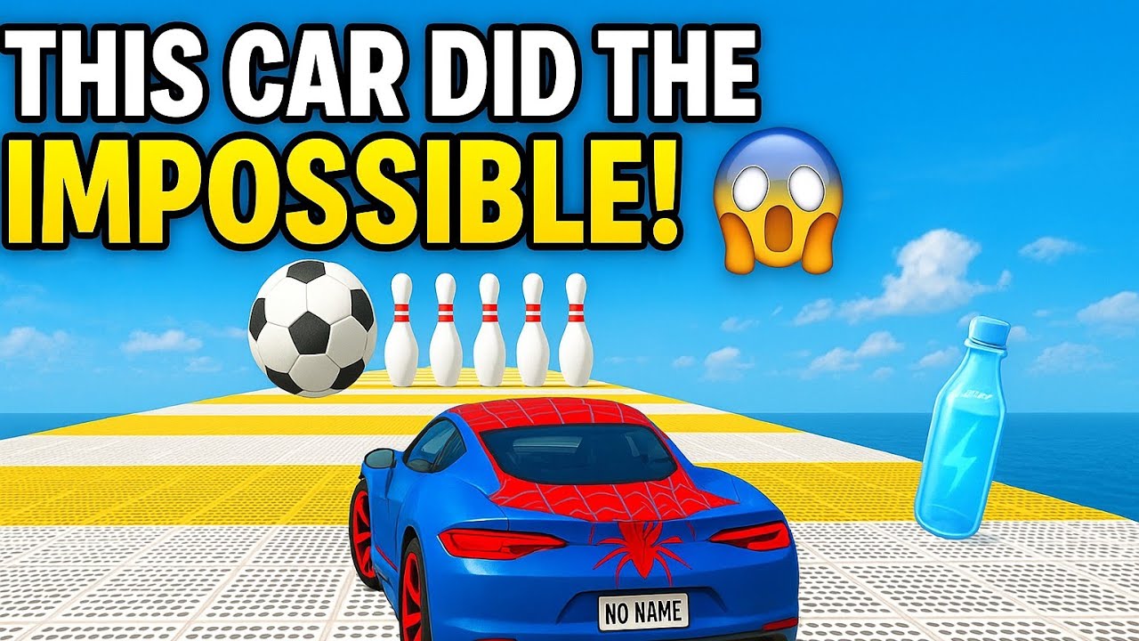 "Can a Car Play Bowling? 😂 | Crazy Stunt Challenge" 