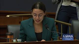 Exchange between Rep. Alexandria Ocasio-Cortez and Wells Fargo CEO (C-SPAN)