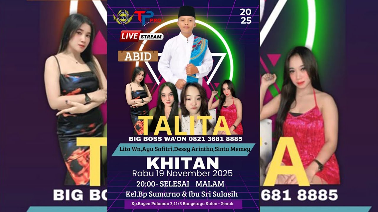 🔴 TALITA MUSIC LIVE BANGETAYU KULON SEMARANG 19 NOV 2025 - WN AUDIO - TP PRO