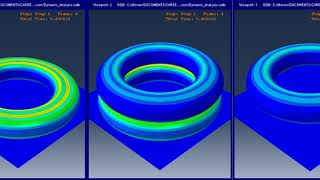 FEA in Abaqus: stacked hollow torus - 1