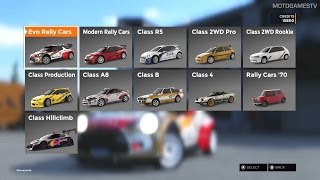 Sebastien Loeb Rally Evo - Full Car List