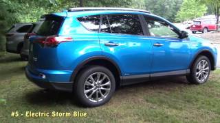 2016 Toyota RAV4 - All 9 Color Choices