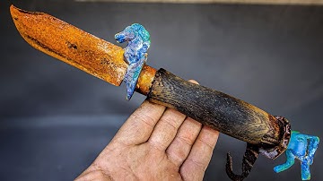 Rusty $5 Knife Transformed Into a Stunning $500 Showpiece | You Won’t Believe the Before & After!