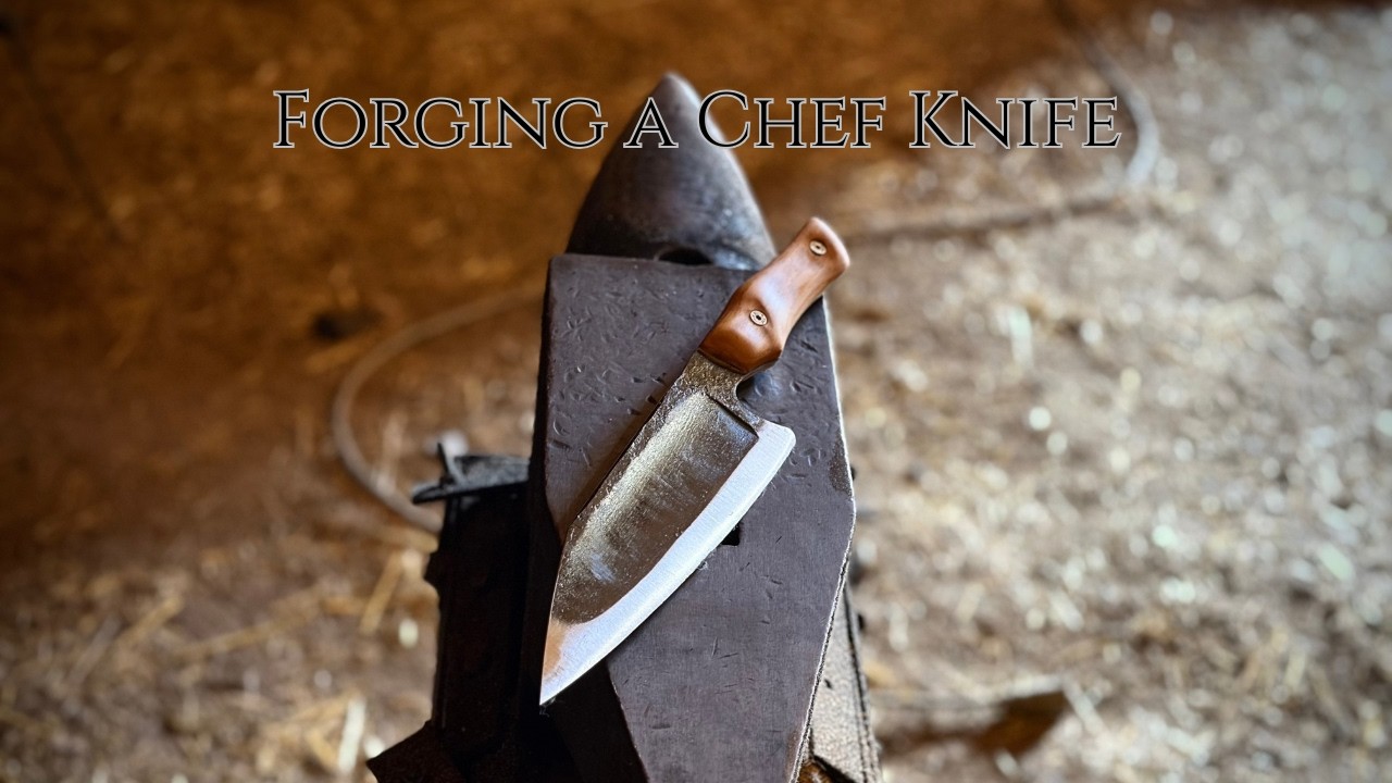 Hand Forging an S Grind Chef's Knife