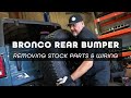 Bronco 6g metaltech 4x4 aces high rear bumper install 1 teardown