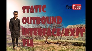 STATIC OUTBOUND INTERFACE/EXIT VIA in hindi/urdu || by NETWORKLOGY