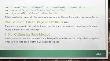 Understanding Why Your QuerySet Is Not Updating After Save in Django Shell