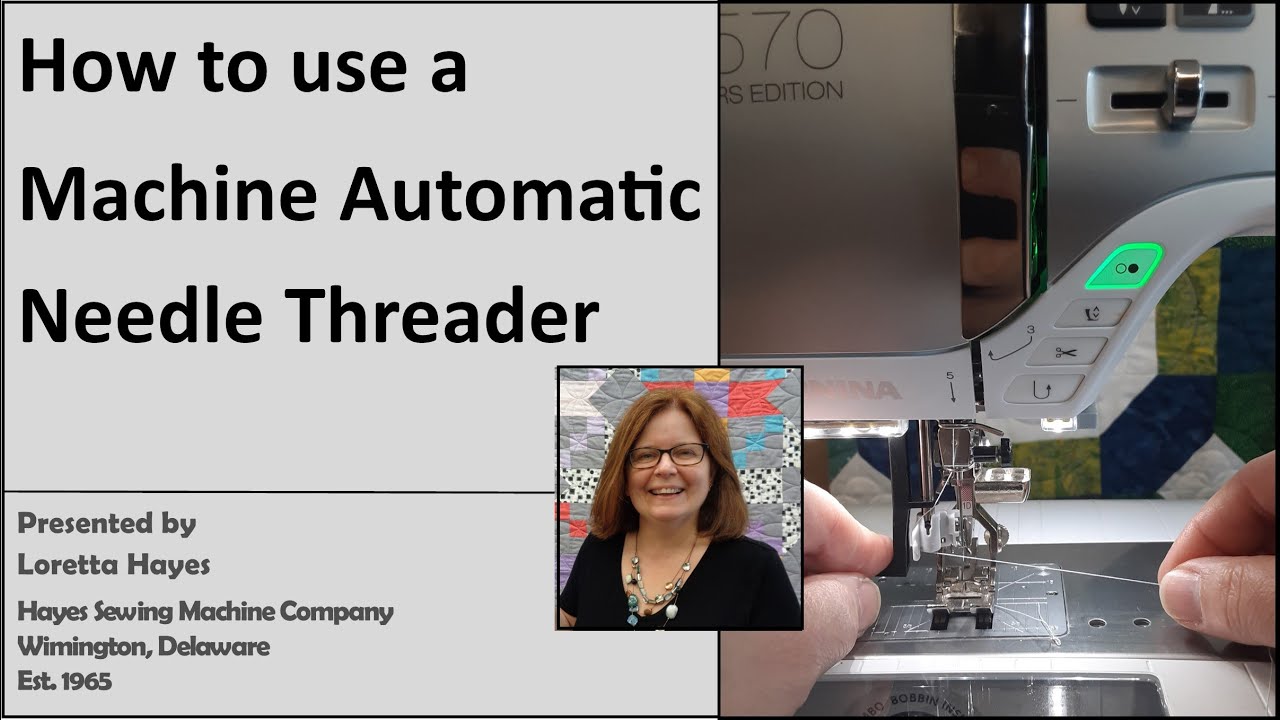 How to Use Machine Automatic Needle Threaders YouTube