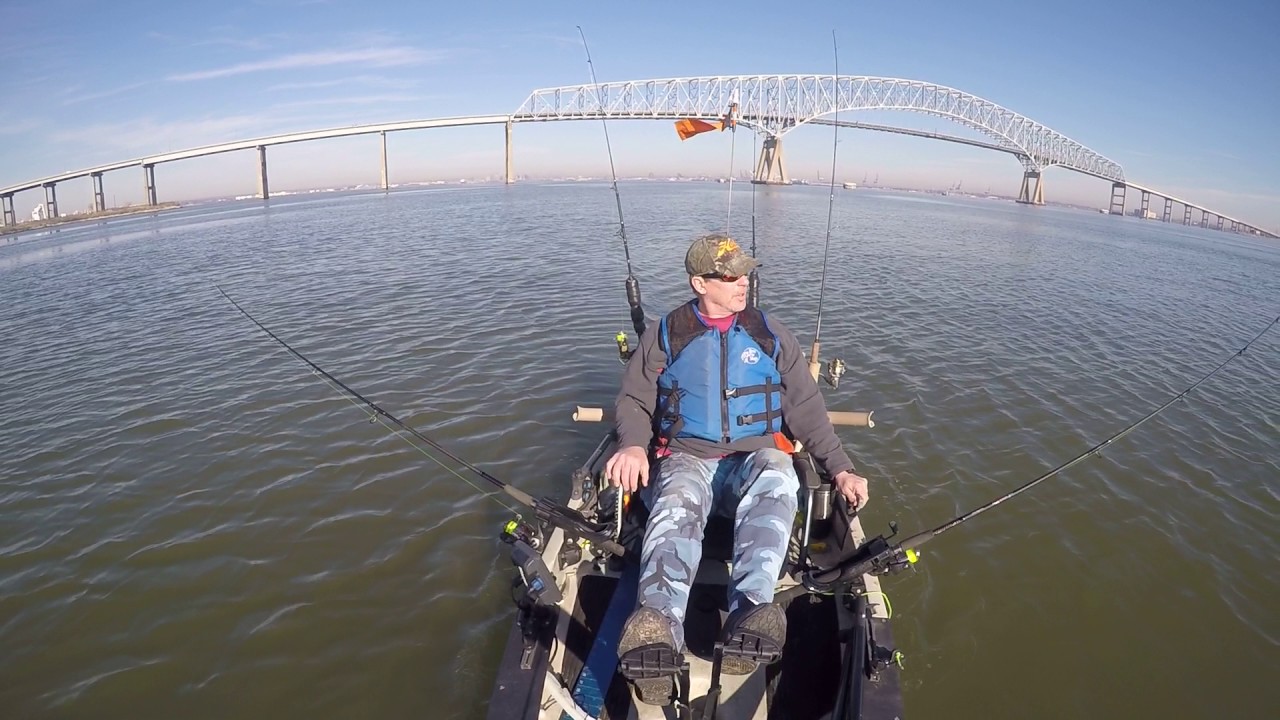 February Chesapeake bay kayak fishing YouTube