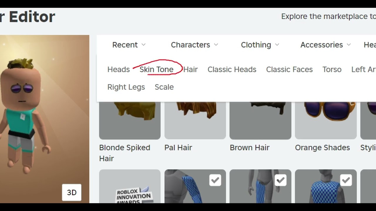ROBLOX How To Change Roblox Skin Color On PC Mobile Change Head Skin 