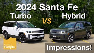 2024 Hyundai Santa Fe Hybrid vs Turbo | Impressions, One Clear Winner?