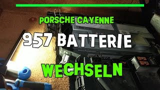 Porsche Cayenne Turbo 957 9Pa Agm Batterie Wechseln , Ausbauen ,Und Danach Neu Anlernen Touareg H15