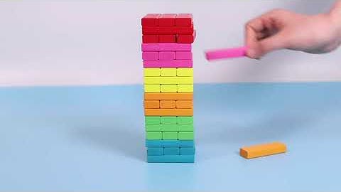 Ultimate Wooden Blocks Stacking Game | Fun Colorful Tower Building Blocks,Montessori Toys &Puzzles