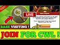 🔴Coc Live - Base Visiting + Join For CWL🤩 | December Update - Clash Of Clans