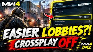 NEW MW4 BOT LOBBY METHOD?! 😱 TURN OFF CROSSPLAY for EASIER LOBBIES! (MW4 Tips)