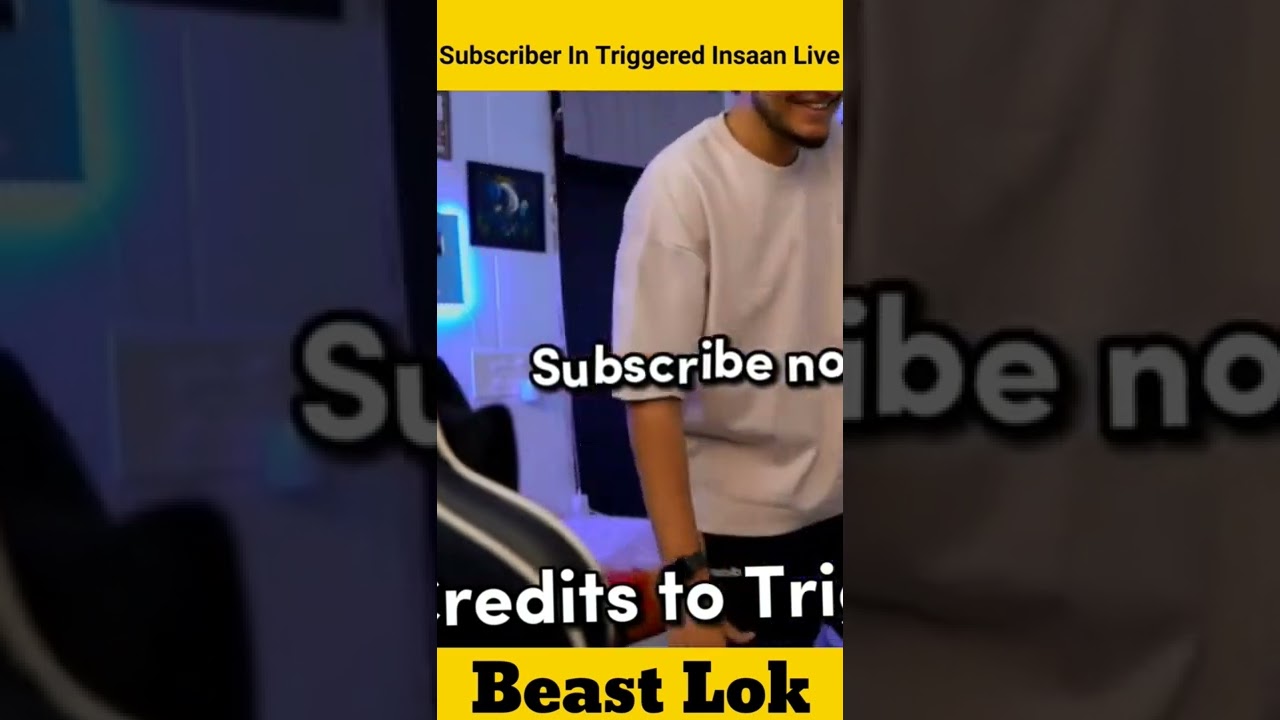 Subscriber In Triggered Insaan Live Stream 