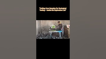 “Cutting Core Samples for Geological Testing – Inside the Exploration Lab” #shortvideo