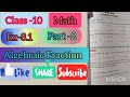 Class -10 Compulsory Mathematics Chapter 8 Algebraic Fraction Exercise -8.1 solutions 2082 l #maths