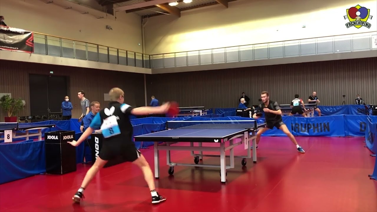 Félix Lebrun VS Vincent Picard | Indivs 3e tour (2021-2022) Tennis de table 🏓