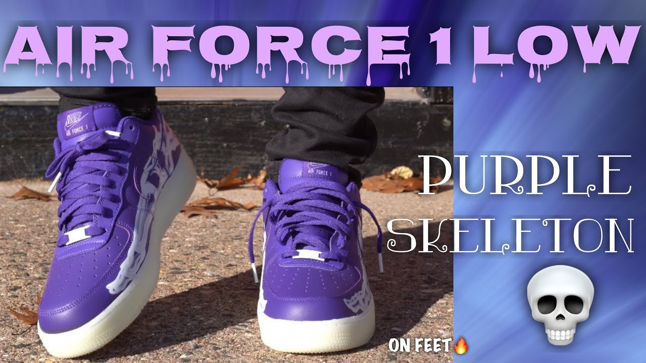 skeleton air force 1 purple release date