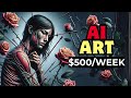 Selling ai generated images and make money online  ai art generator tutorial