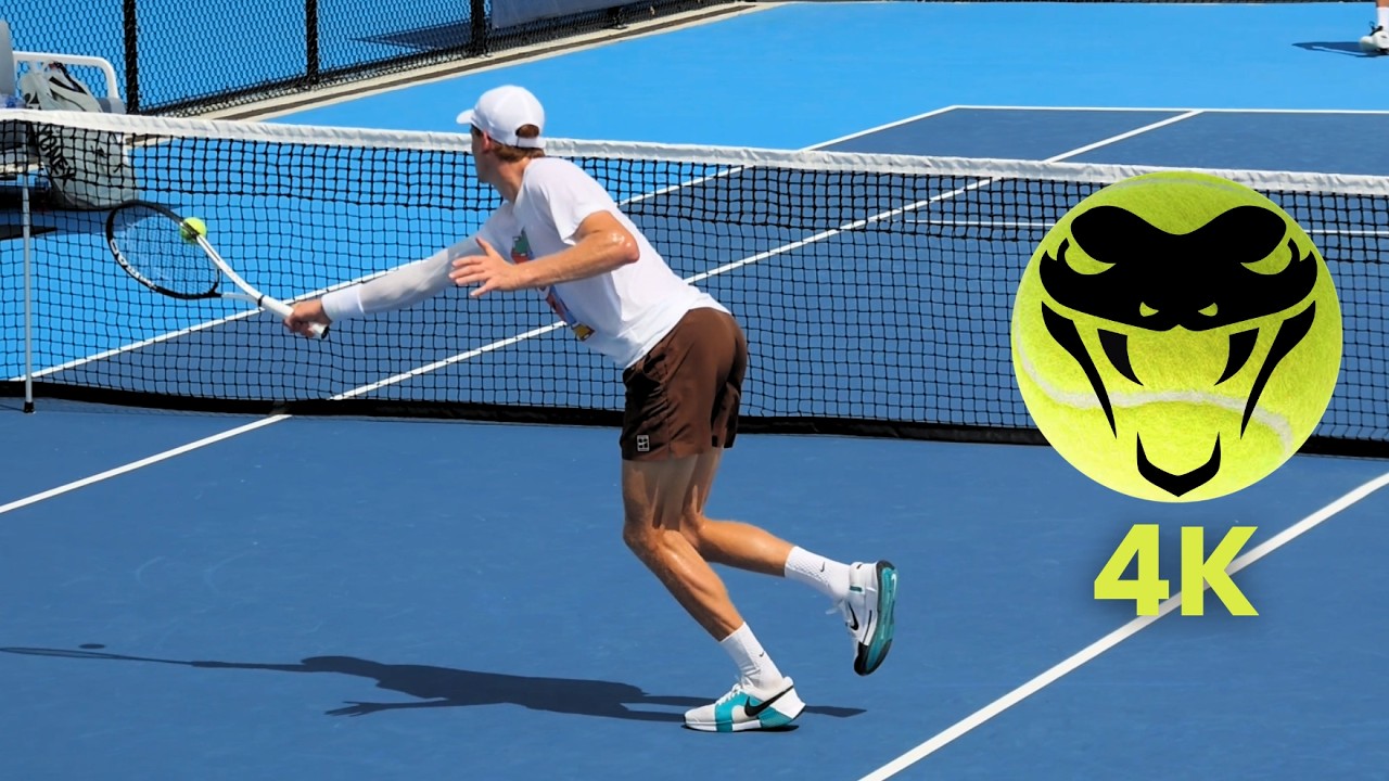 Jannik Sinner Volleys in 4K | Precision & Control at the Net
