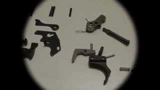 Ruger 10/22 trigger group disassembly.