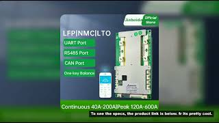 Jiabaida One-key Balance 3.2V LFP 3.7V NMC Smart BMS 8S 9S 10S 13S 14S 15S 16S 20S 21S 23S 24S 36V 4