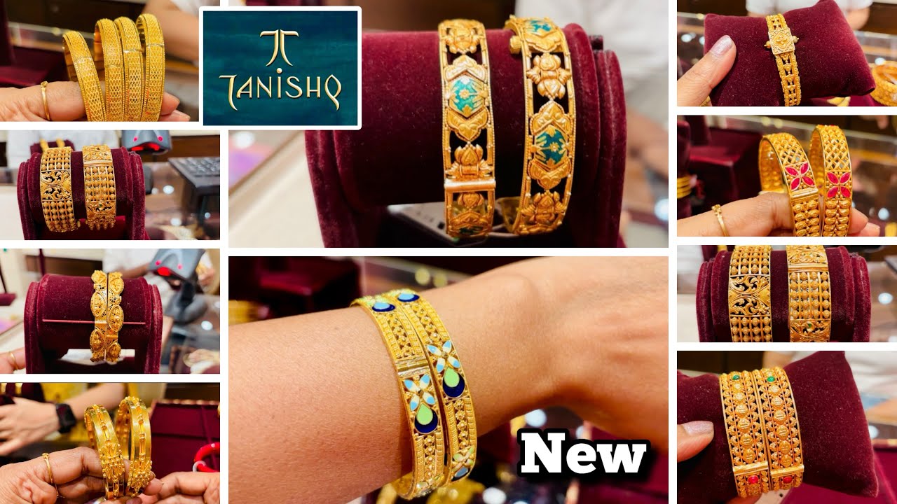 Tanishq New 💞Bangle collections |Timeless beautiful 22KT gold bangle lightweight to traditional wear