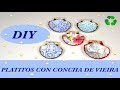 🌟DIY:PARA VENDER O REGALAR 🌟&quot;DECOUPAGE EN CONCHAS DE VIEIRA&quot; 🌟☺️♻️.Sub:🇬🇧🇫🇷🇩🇪🇵🇹🇮🇹🇸🇪