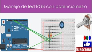 Control LED RGB con Arduino y potenciómetro – Cano electrónica