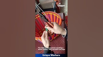 Basket handle repair using pliers and tape - The workers do their job perfectly || #machine #shorts