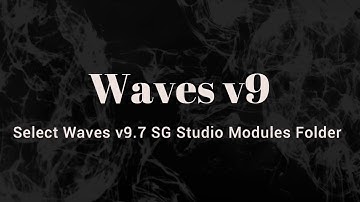 Select Waves  v9.7 SG Studio Modules Folder