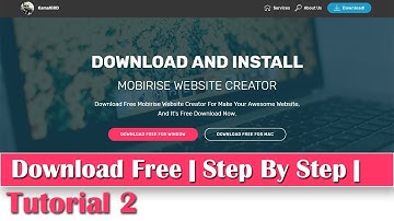 How To Download Mobirise And Install Step By Step Tutorial 2 [kamalgrd] 2018