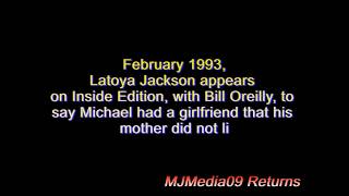 Feb '93 Latoya says Michael Interested in YOUNG LADY whom mother did not like! HD1080i