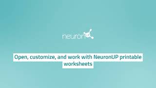 Open, customize, and work with NeuronUP printable worksheets
