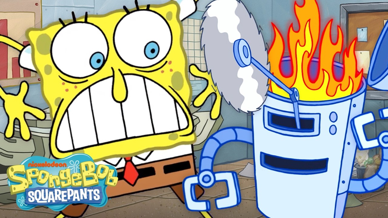 SpongeBob vs. The Robots! 🤖🧽 | 45 Minutes | @SpongeBobOfficial