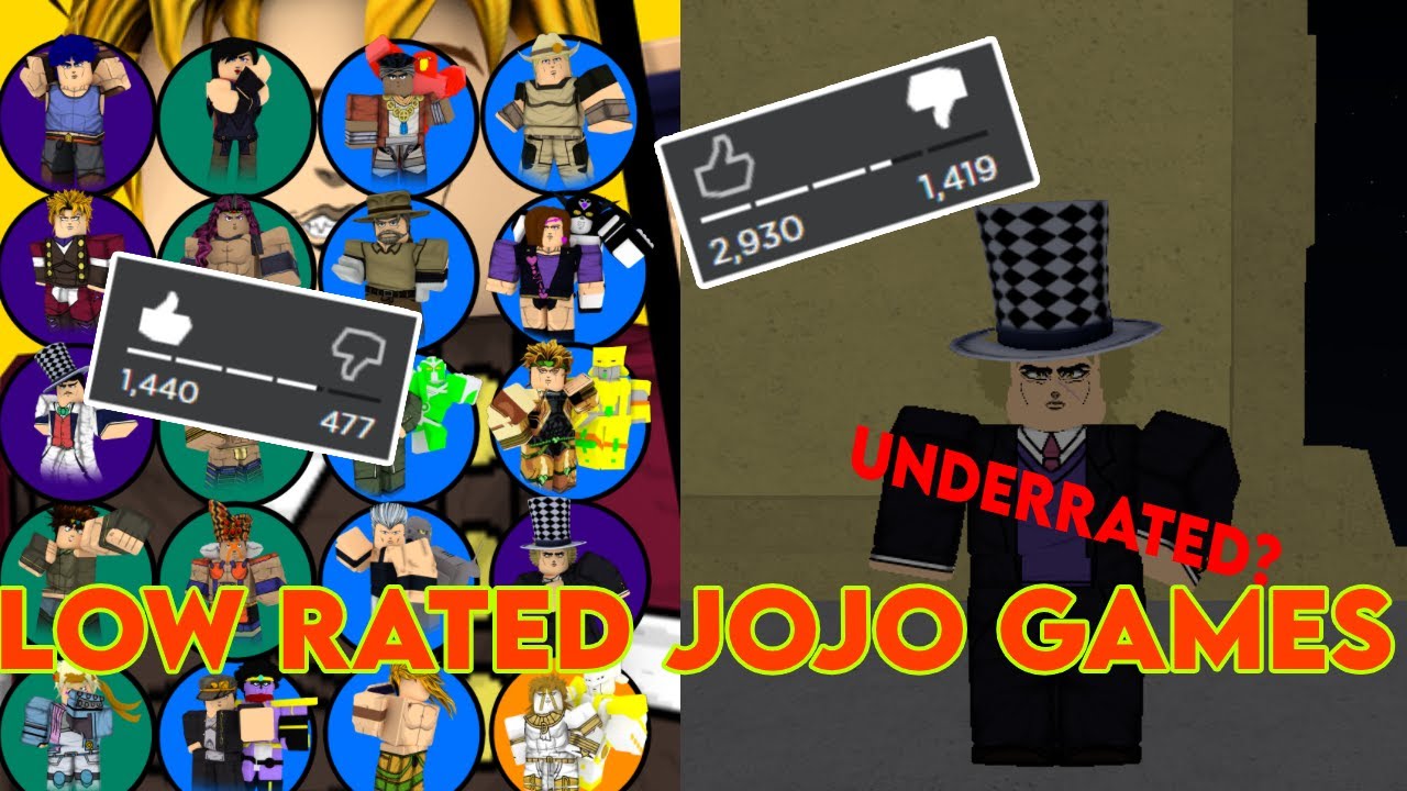 Trying out the LOW rated jojo games on roblox part 3! YouTube