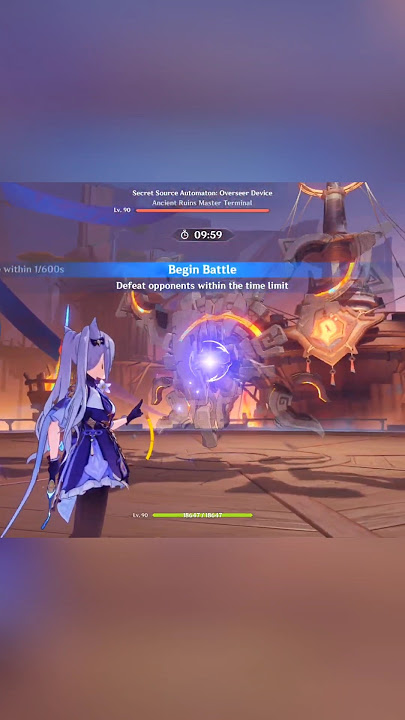Keqing Vs Cyro Boss Lv90 #genshinimpact #keqing