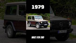 😈 Evolution Of Mercedes G-Wagon Car 🔥 #mercedes #fortuner #car