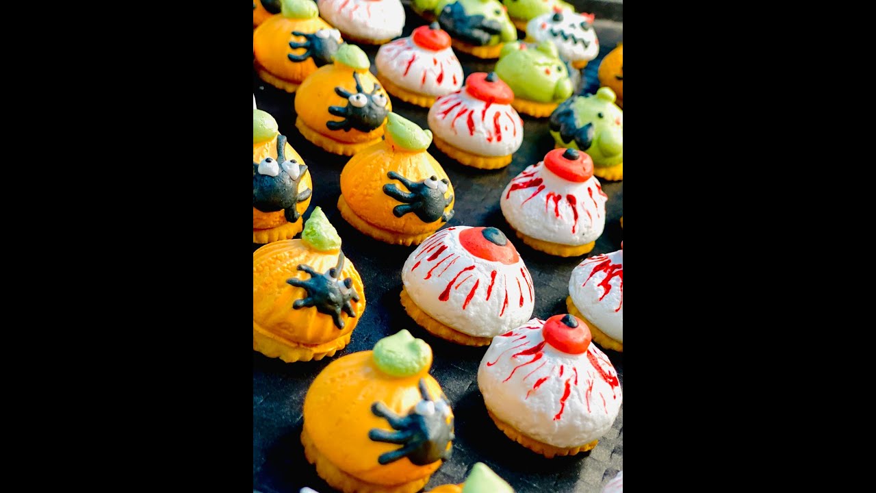 Halloween Meringue Cookies YouTube