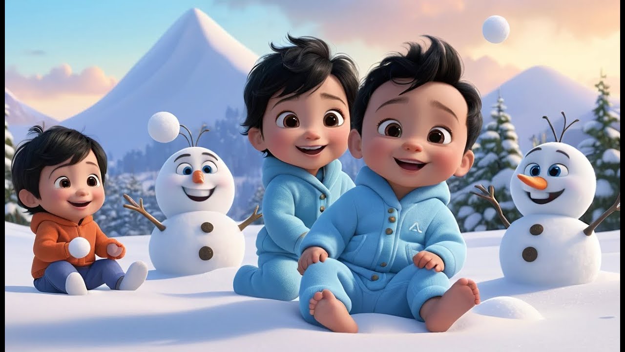 Snowy Day Fun with Friends ️⛄ | Fun Winter Cartoon Song for Kids ...