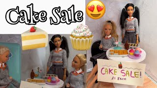 Diverse Doll School Episode 18- Barbie Doll School Bake Sale Fun!