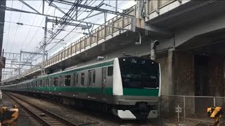 【さいきょうせん、しんかんせん】埼京線 E233系、東海道新幹線 N700A@西大井〜大崎
