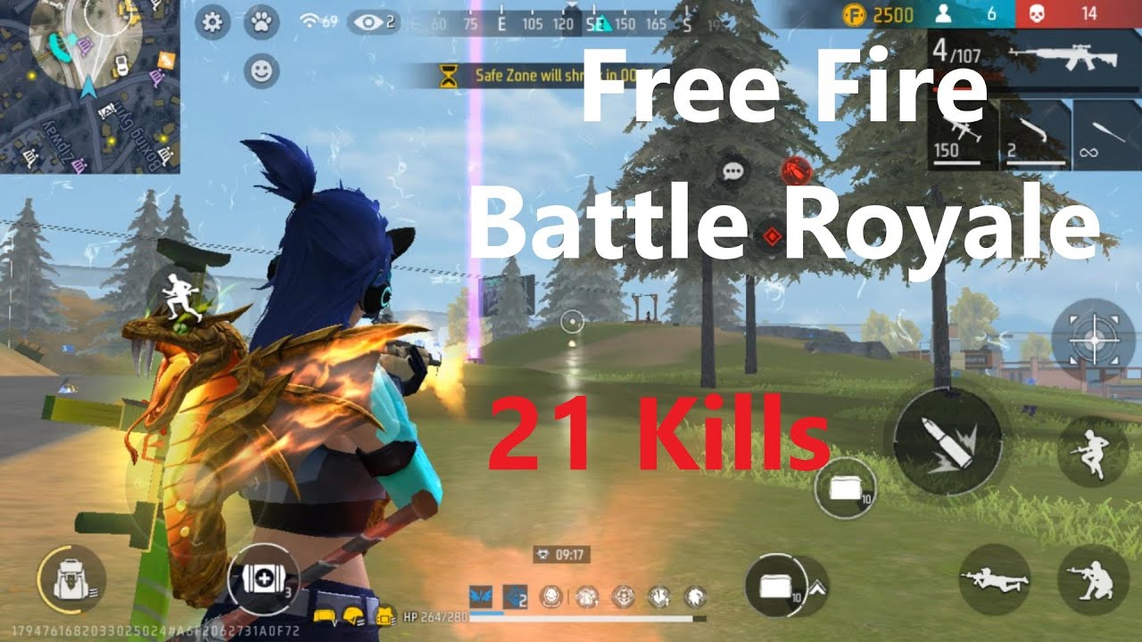 How to Play Free Fire Battle Royale Rank 15 - YouTube