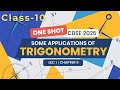 Some Application of Trigonometry ! (Height & Distance ) One Shot | Lec: 1 Chapter: 9 ! Cbse 2025🔥