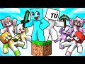 Atrapados en UN BLOQUE con TUS FANS LOCAS en Minecraft