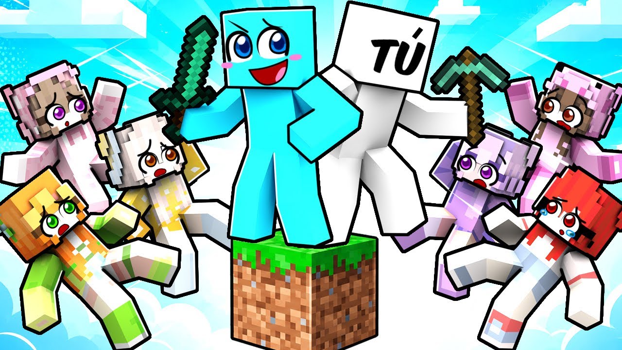 Atrapados en UN BLOQUE con TUS FANS LOCAS en Minecraft 