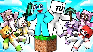 Atrapados en UN BLOQUE con TUS FANS LOCAS en Minecraft 