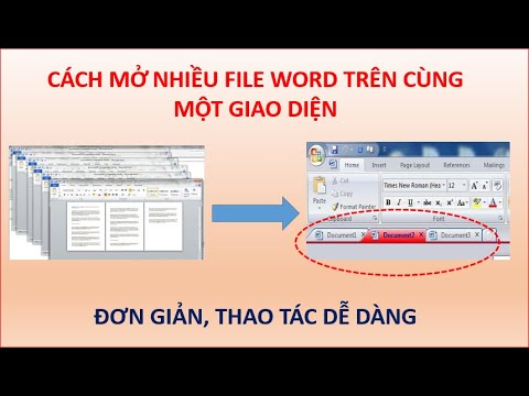 Video [7] Cách mở nhiều file word trên cùng một giao diện... - youtube